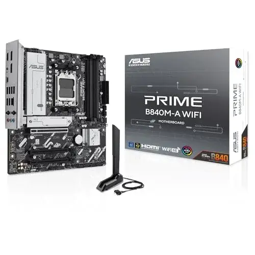 Asus Prime B840M-A AMD B840 244mm Cinzento Wi-Fi 6E e PCIe 4.0