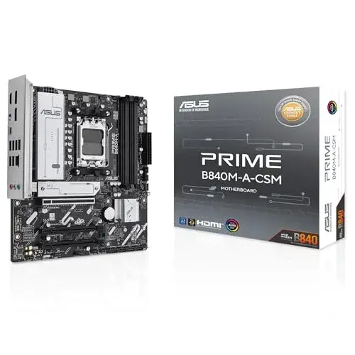 Asus PRIME B840M-A-CSM AMD B840 DDR5 Cinza Reforçada com Suporte a IA