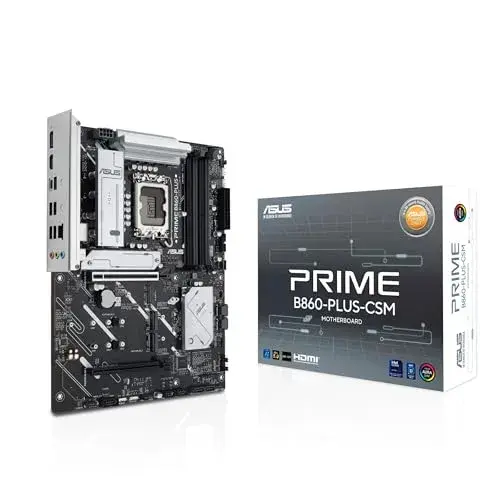 Asus PRIME B860-PLUS-CSM Intel B860 ATX Preto Suporte a IA e RAID