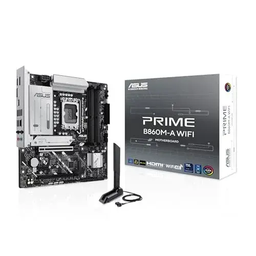 Asus PRIME B860M-A WIFI Intel B860 244mm Branco Recursos Avançados