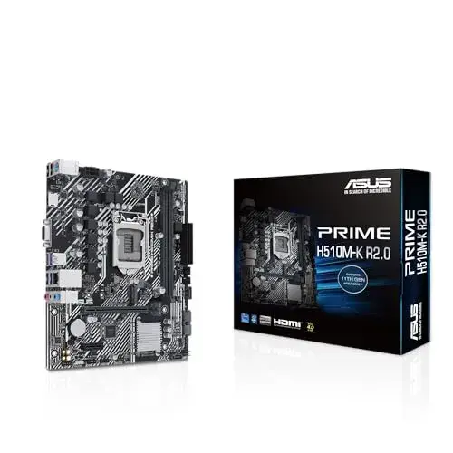 Asus Prime H510M-K Intel H510 64GB Roxo Refrigeração e Proteção