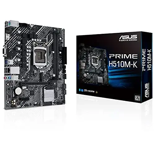 Asus Prime H510M-K Intel H510 Micro ATX Preto Refrigeração Completa