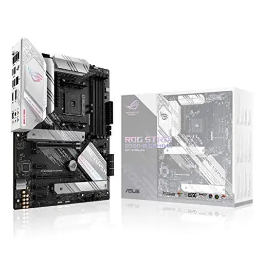 Asus ROG Strix B550-A AMD DDR4 128GB Preto Prateado Audio e Vídeo USB 20 e 30