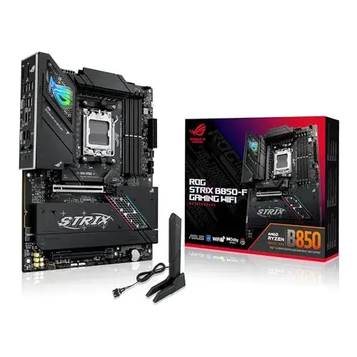 Asus ROG STRIX B850-F GAMING WIFI AMD B850 Preto Wi-Fi 7, PCIe 5.0