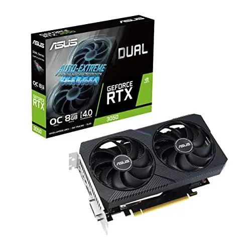 Asus RTX 3050 8GB OC 1852MHz VRAM 2560 cores