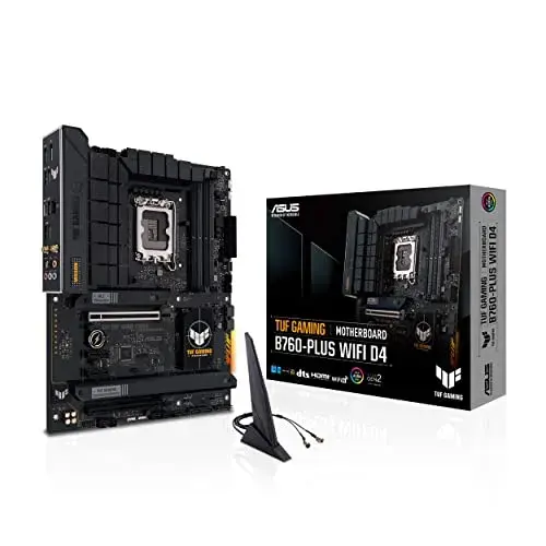 Asus Tuf Gaming B760 Plus Wifi D4 Intel B760 ATX Preto Refrigeração Passiva Wi-Fi 6 2.5 Gb Ethernet