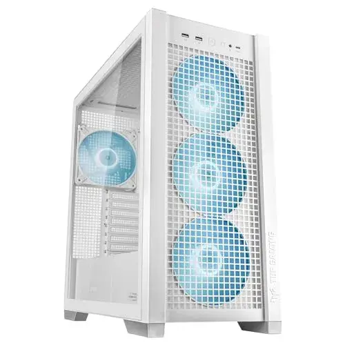 Asus TUF Gaming GT302 ARGB Branco Midi Tower Com Painel ARGB e Refrigeração Otimizada