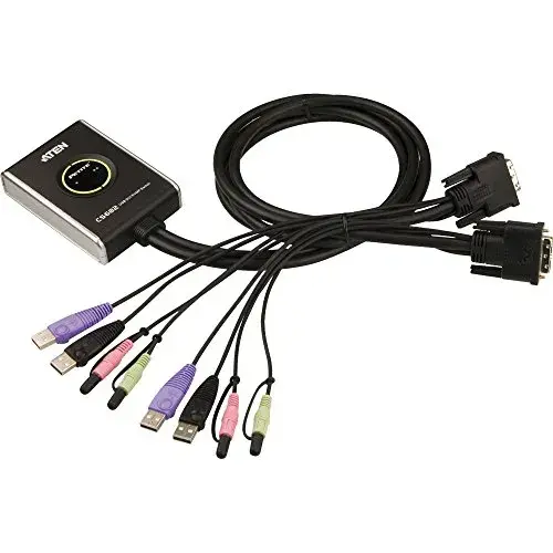 Aten Data Switch Kvm 2 Portas DVI-D USB Splitter