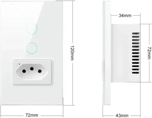 Avatto Tomada Parede Wifi Inteligente