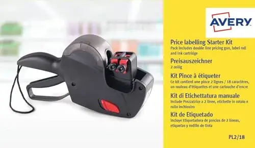 Avery Price Gun Etiquetadora 2 linhas resistência