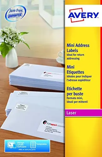 Avery Etiquetas diapositivos 5014702005435 A4 brancas