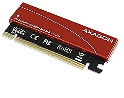 Axagon PCEM2-S Adaptador PCIe 3.0 x16 com Dissipador