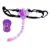 Baile Butterfly Strap On Lila Flexível Estimulador com Controle Remoto