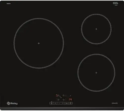 Balay 3EB861FR 4600W Placa de Indução Preto Controle Tato