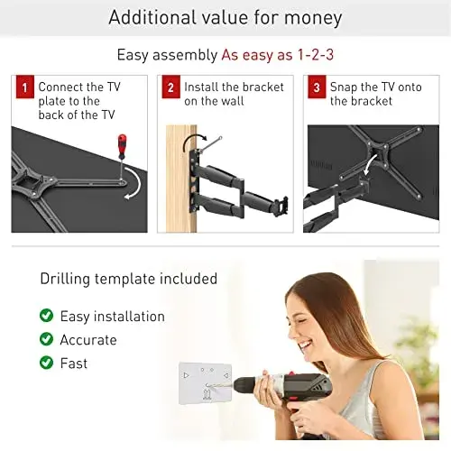 Barkan BM343LP 13-65″ Suporte de TV Giratório