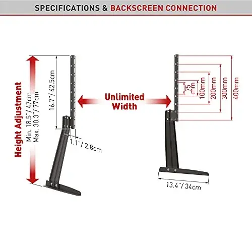 Barkan S40 Suporte para TV de Mesa Fixo 32-70 polegadas