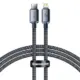 Baseus Crystal Shine Series Cabo de Dados USB Type C para Lightning 1.2m Preto