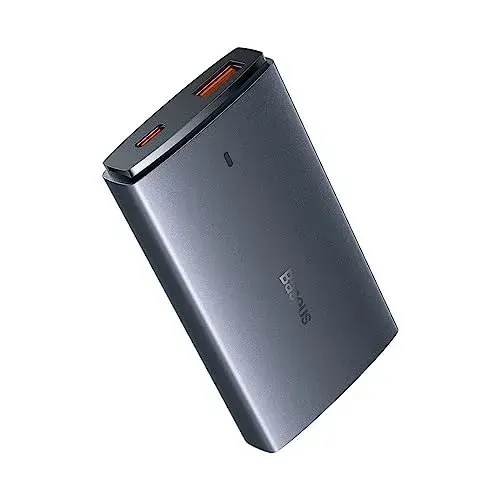 Baseus Gan5 Pro 65W Carregador Ultra-Slim Cinzento