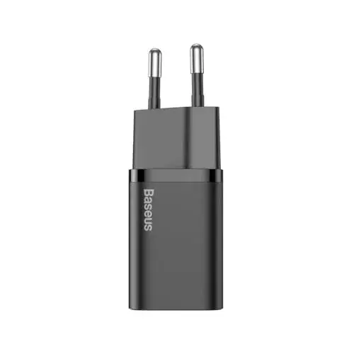 Baseus Super Si Fast Charge 20W Carregador Preto