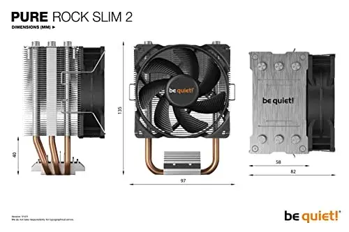 Be Quiet Pure Rock Slim 2 Cooler para CPU