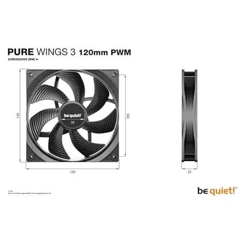 be quiet! ventoinha para PC 120mm PWM