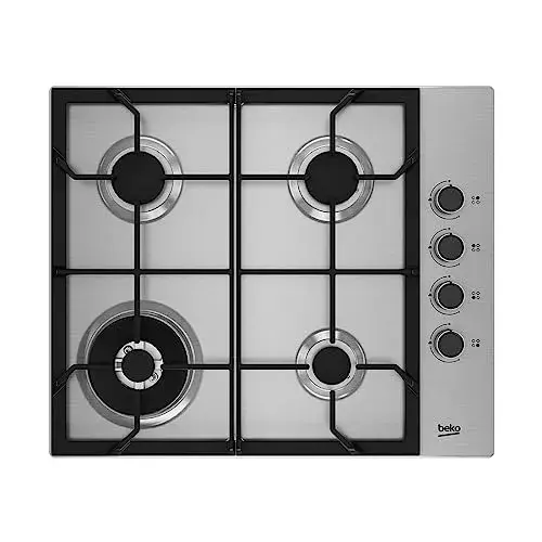 Beko HIBW64125SX 16000W Placa a gás inoxiravel