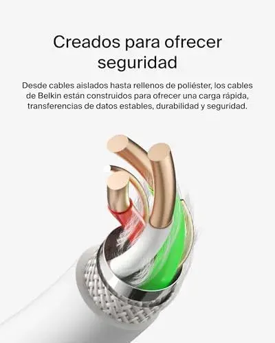 Belkin CAB001bt2MWH Cabo de Rede USB-C/USB-A 2m