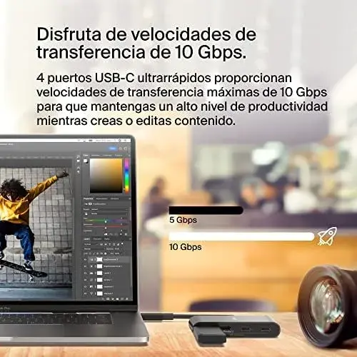 Belkin CONNECT USB-C 4 Multiport Adapter USB-C 4 portas