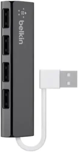 Belkin F4U042BT Hub USB Travel Slim USB 2.0 4 portas