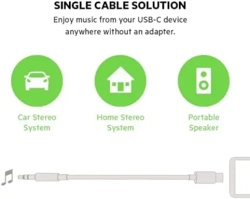 Belkin Cabo Adaptador USB-3.5mm Preto 1,8m USB-C