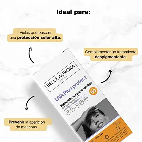 Bella Aurora Protetor Solar SPF50+ Textura Fluida Aplicação Diária