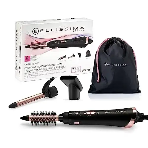 Bellissima Ceramic Air 3in1 800W Preto Secar, Modelar e Fazer Ondas