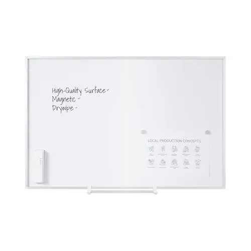 Bi-office Quadro Branco 90x120cm Magnético Aço Lacado