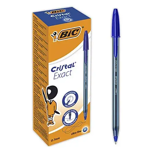 Bic Cristal Exact Azul Caneta Esferográfica 20 unidades