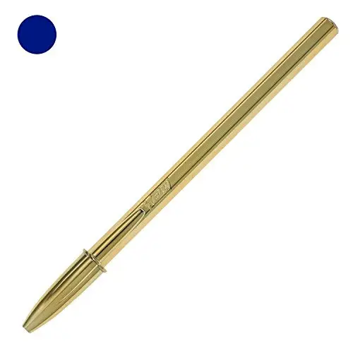 Bic Cristal Gold Azul Caneta 15cm