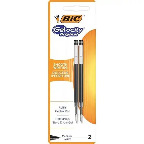 Bic Recarga Esferográfica Gel Preto 2 Un.