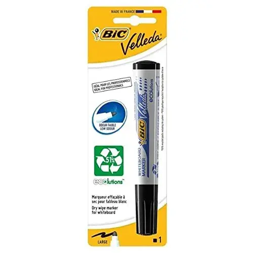 Bic Marcador Velleda Preto 1 unidade
