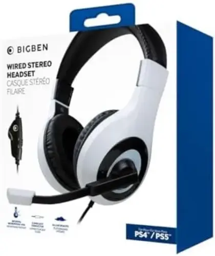 Big Ben Headset Gaming Stereo PS5 Branco