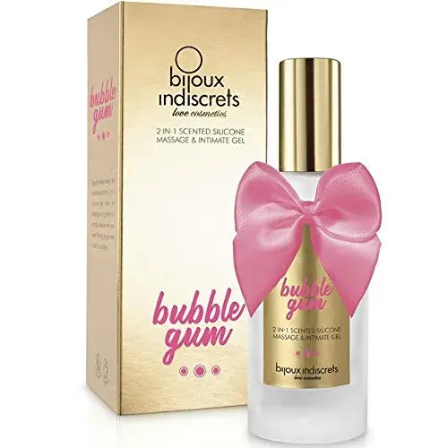 Bijoux Lubrificante Silicone 100ml Bubble Gum Textura Suave Sedosa