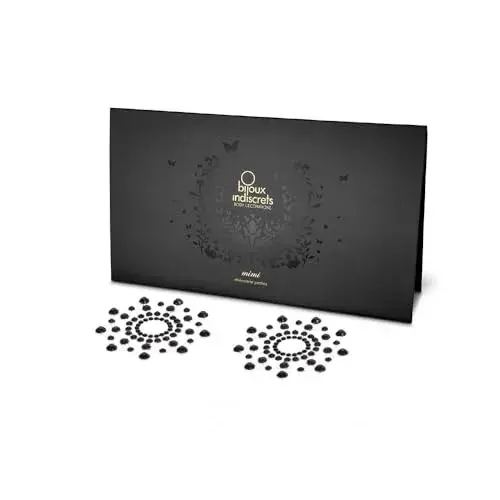 Bijoux Mimi Tapa Mamilos Autoadesivos Preto