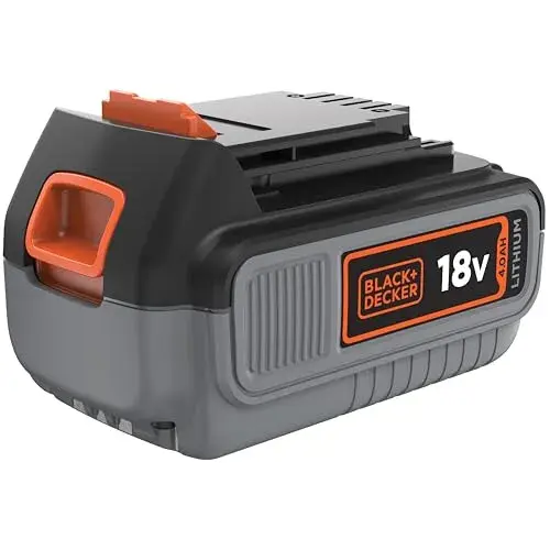 Black+Decker Bateria 18V 4Ah BL4018-XJ compatível com ferramentas de bricolagem, jardim e limpeza