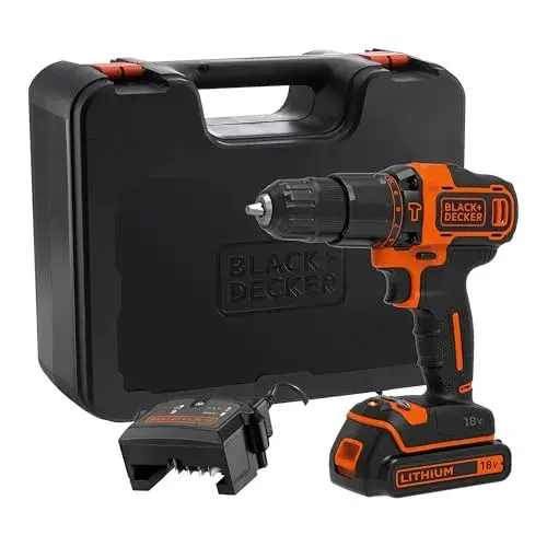 Black+Decker BDCHD18K 18V 2 Velocidades Bateria de lítio