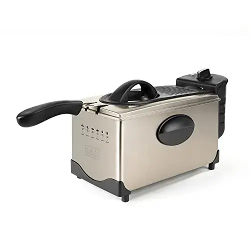 Black+Decker BXDF2100E 3L Cinzento Fritadeira com controle de temperatura