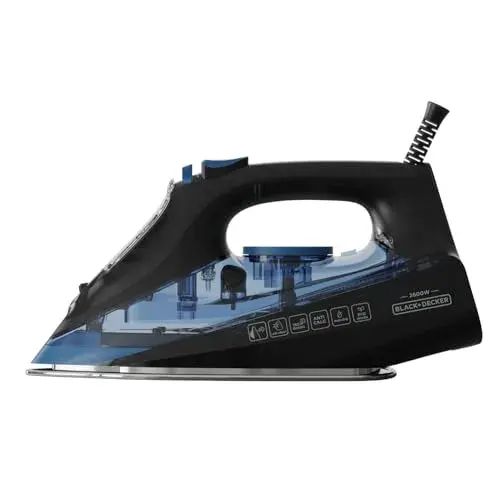 Black+Decker BXIR2606E 2600W Azul Preto Ferro a Vapor