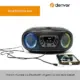 Denver Rádio FM com MP3/CD/USB/BLUETOOTH Preto