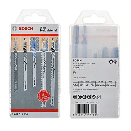 Bosch Conjunto de Lâminas para serra T 101 BF, T 144 DP e T 121 BF Branco