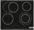 Bosch PKN675DP1D 8600W Placa de Fogão Vidro-Cerâmica Preto Com Controle Touch