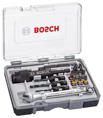 Bosch Conjunto de Pontas Professional Drill Bits e Tips 20 Unidades Preto
