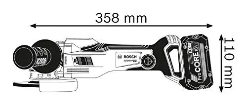Bosch GWX 18V-15 SC 1500W Sem Fio com Acessórios