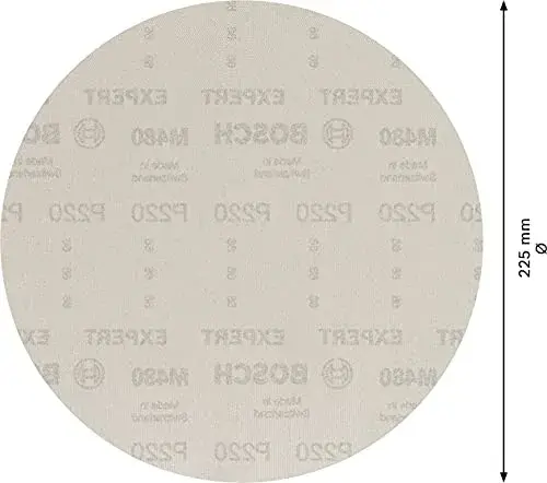 Bosch Lixa Expert M480 Malha de lixa para lixadeiras de gesso 225 mm Grão 220